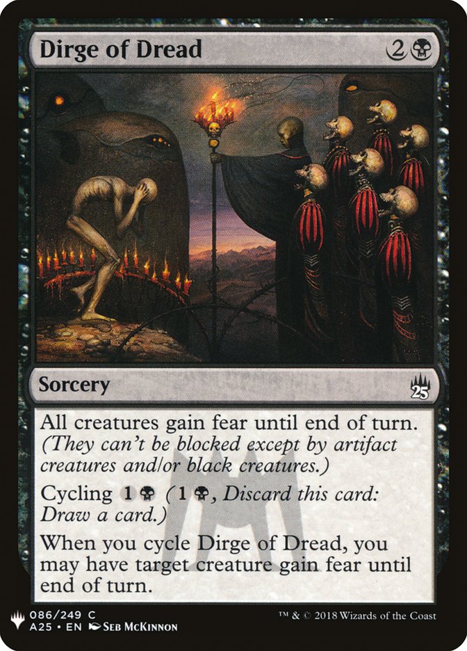 Dirge of Dread [Mystery Booster] | Tables and Towers