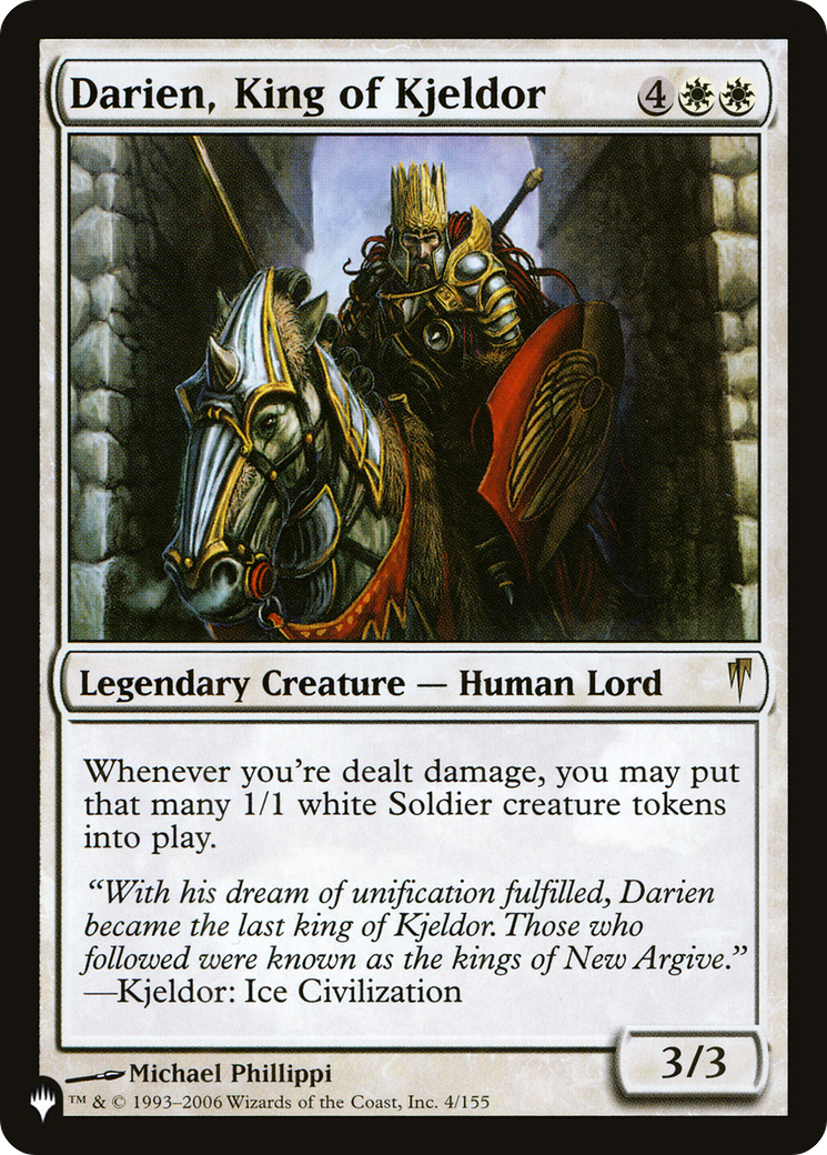 Darien, King of Kjeldor [The List] | Tables and Towers