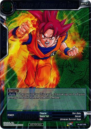 Preface of Recovery Son Goku (Event Pack 2 - 2018) (P-047_PR) [Promotion Cards] | Tables and Towers