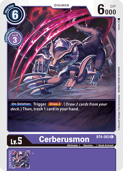 Cerberusmon [BT4-083] [Great Legend] | Tables and Towers