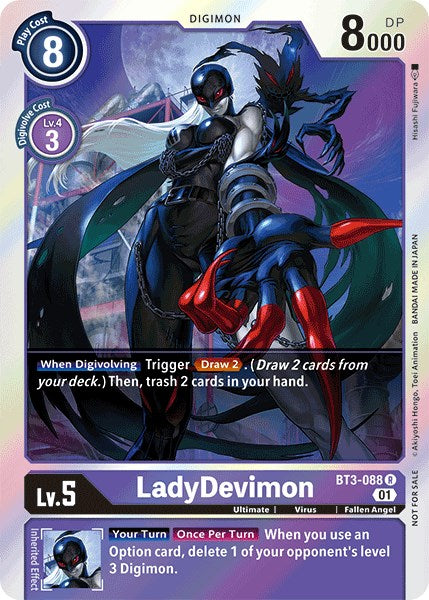 LadyDevimon [BT3-088] (Official Tournament Pack Vol.4) [Release Special Booster Promos] | Tables and Towers