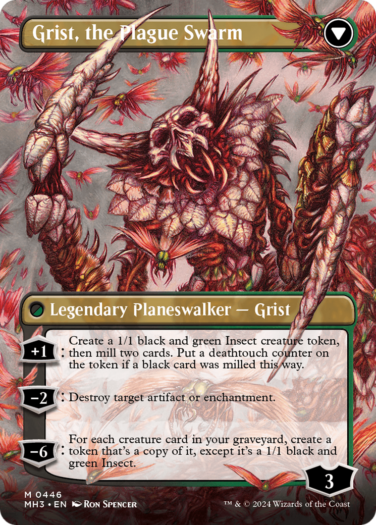 Grist, Voracious Larva // Grist, the Plague Swarm (Borderless) [Modern Horizons 3] | Tables and Towers