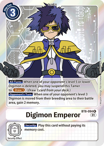 Digimon Emperor [BT8-094] [New Awakening] | Tables and Towers