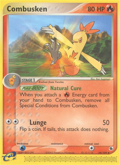 Combusken (28/109) [EX: Ruby & Sapphire] | Tables and Towers