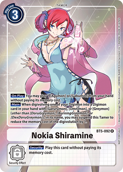 Nokia Shiramine [BT5-092] (Buy-A-Box Promo) [Battle of Omni Promos] | Tables and Towers