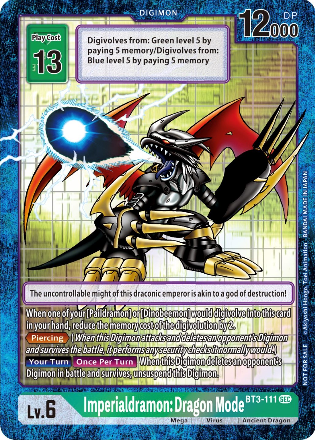 Imperialdramon: Dragon Mode [BT3-111] (Alternate Art) [Draconic Roar] | Tables and Towers