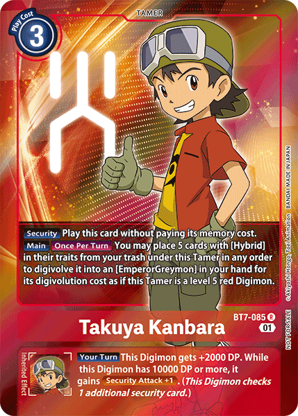 Takuya Kanbara [BT7-085] (Alternative Art - Box Topper) [Next Adventure] | Tables and Towers