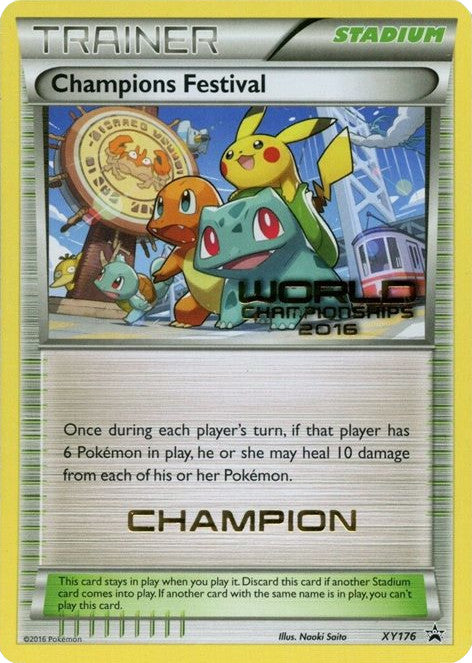 Champions Festival (XY176) (2016 Champion) [XY: Black Star Promos] | Tables and Towers