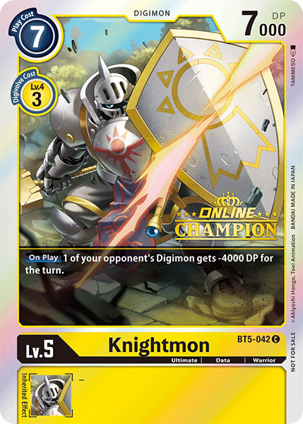 Knightmon [BT5-042] (Online Champion) [Battle of Omni Promos] | Tables and Towers