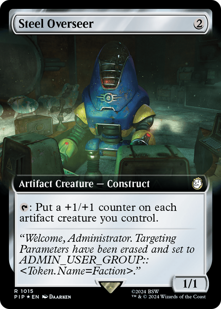 Steel Overseer (Extended Art) (Surge Foil) [Fallout] | Tables and Towers