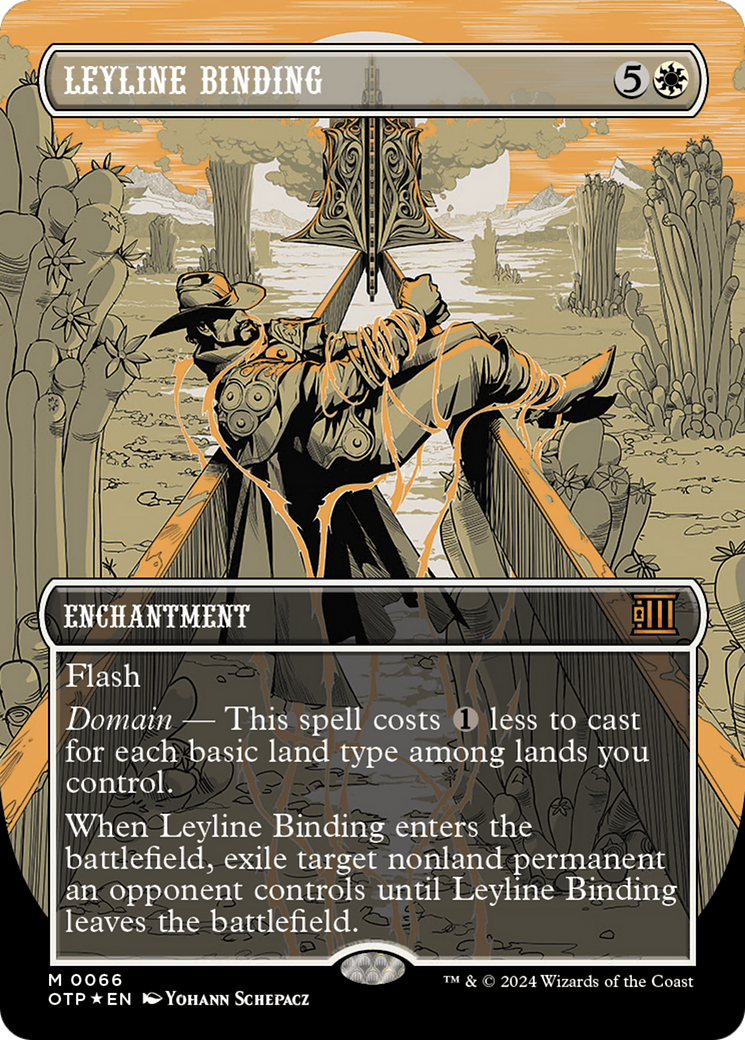 Leyline Binding (Textured Foil) [Outlaws of Thunder Junction: Breaking News] | Tables and Towers