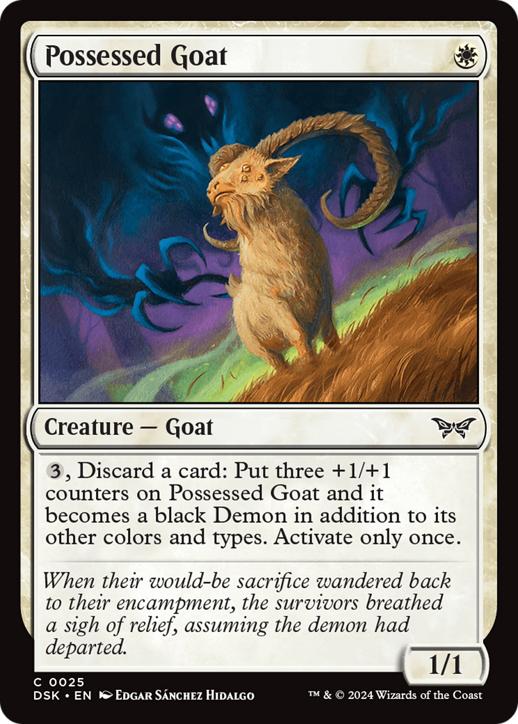 Possessed Goat [Duskmourn: House of Horror] | Tables and Towers