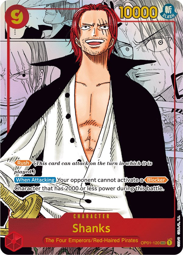 Shanks (Parallel) (Alternate Art) [Romance Dawn] | Tables and Towers