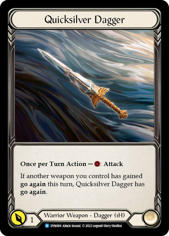 Quicksilver Dagger [DYN069] (Dynasty)  Cold Foil | Tables and Towers