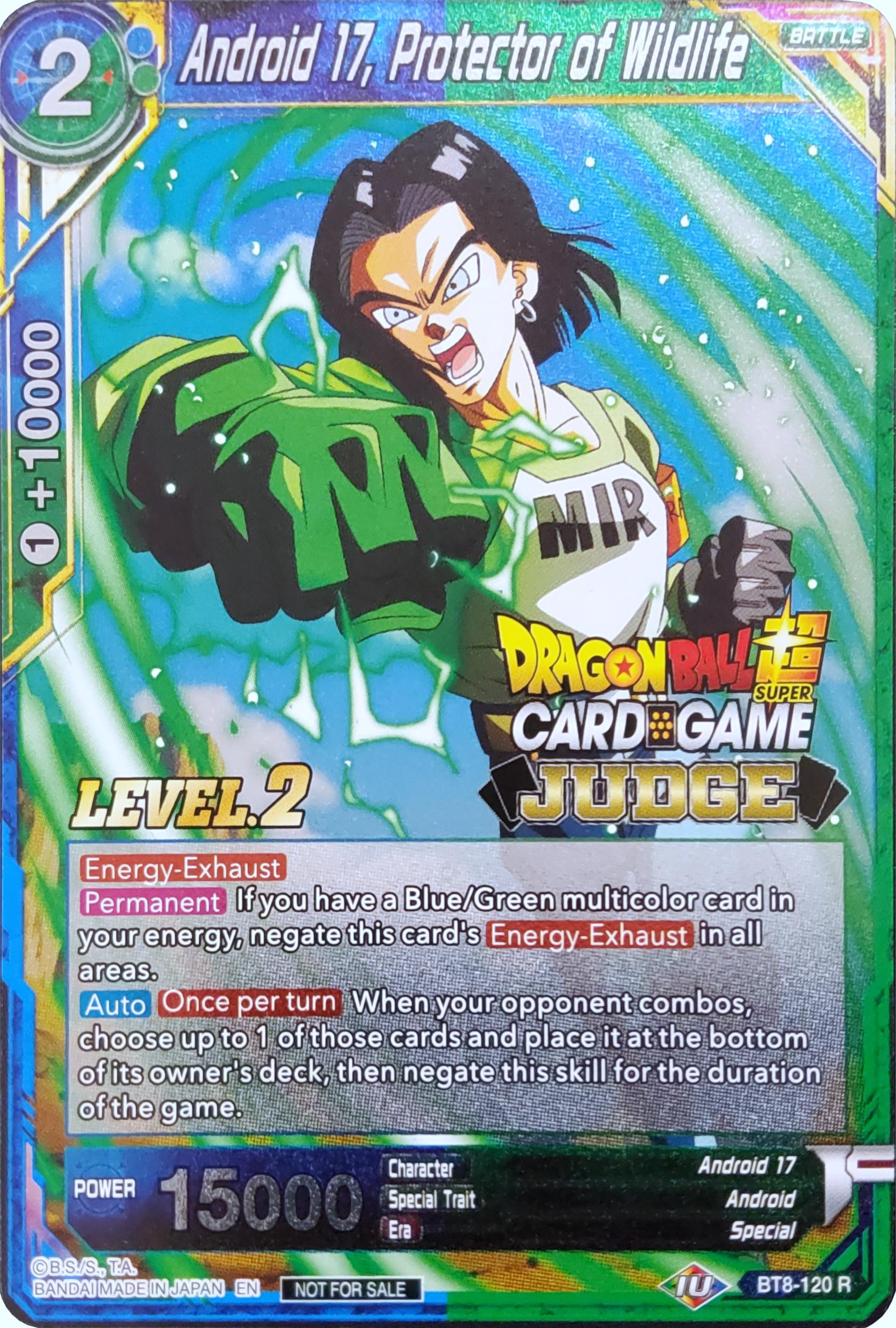 Android 17, Protector of Wildlife (Level 2) (BT8-120) [Judge Promotion Cards] | Tables and Towers