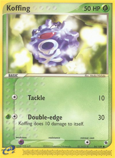 Koffing (54/109) [EX: Ruby & Sapphire] | Tables and Towers