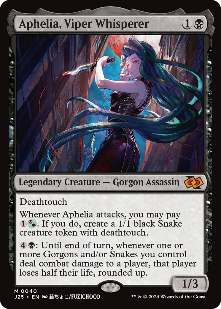 Aphelia, Viper Whisperer (Anime) [Foundations Jumpstart] | Tables and Towers