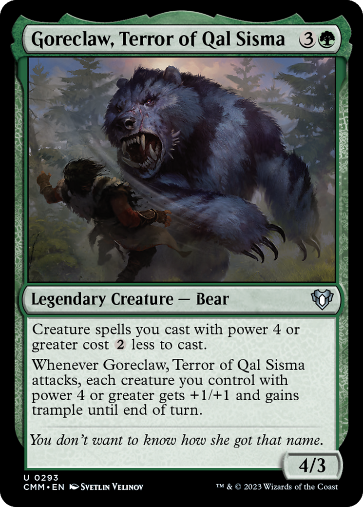 Goreclaw, Terror of Qal Sisma [Commander Masters] | Tables and Towers