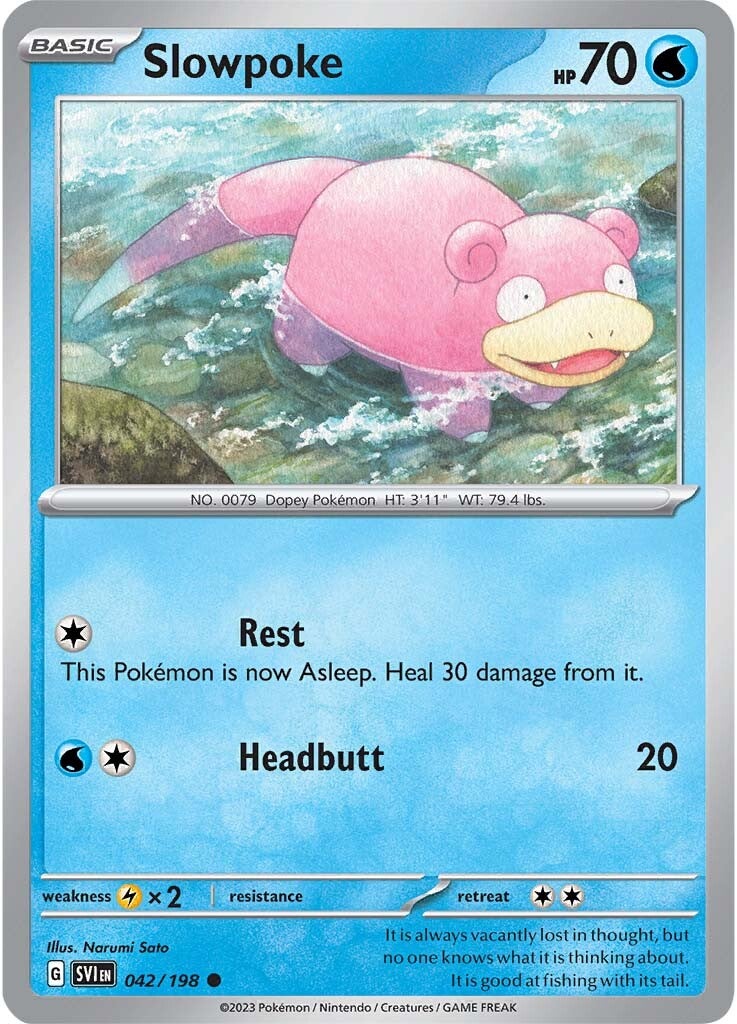 Slowpoke (042/198) [Scarlet & Violet: Base Set] | Tables and Towers