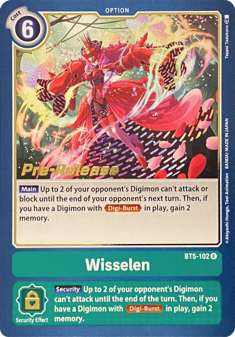 Wisselen [BT5-102] [Battle of Omni Pre-Release Promos] | Tables and Towers