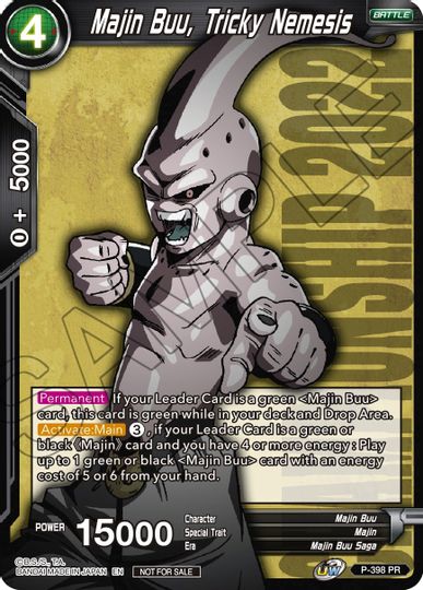 Majin Buu, Tricky Nemesis (P-398) [Promotion Cards] | Tables and Towers