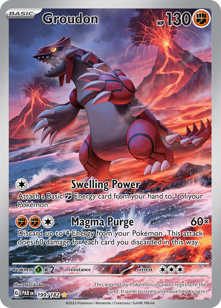 Groudon (199/182) [Scarlet & Violet: Paradox Rift] | Tables and Towers