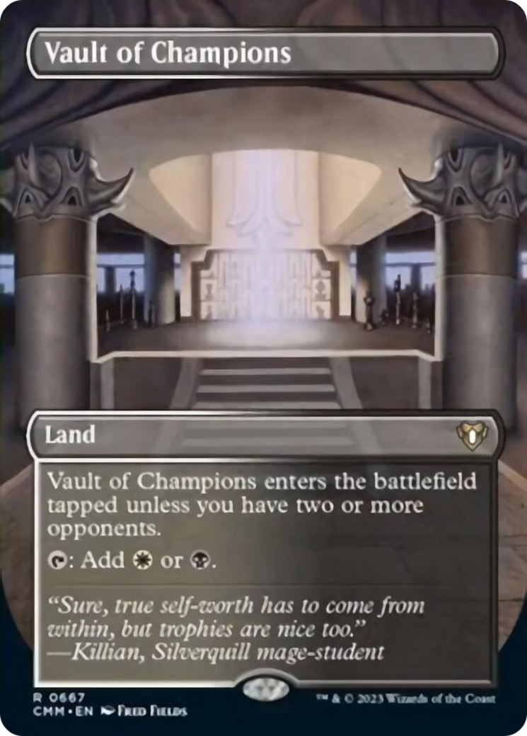 Vault of Champions (Borderless Alternate Art) [Commander Masters] | Tables and Towers