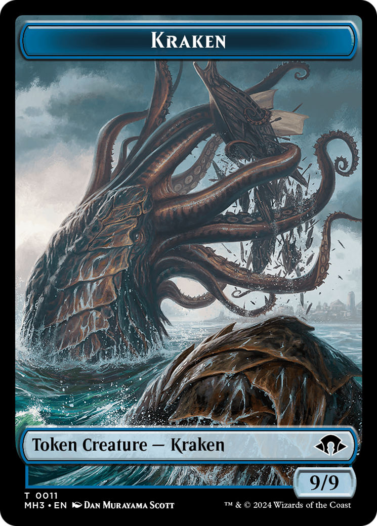 Kraken // Energy Reserve Double-Sided Token [Modern Horizons 3 Tokens] | Tables and Towers