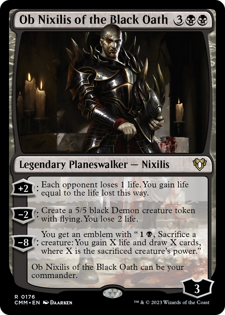 Ob Nixilis of the Black Oath [Commander Masters] | Tables and Towers