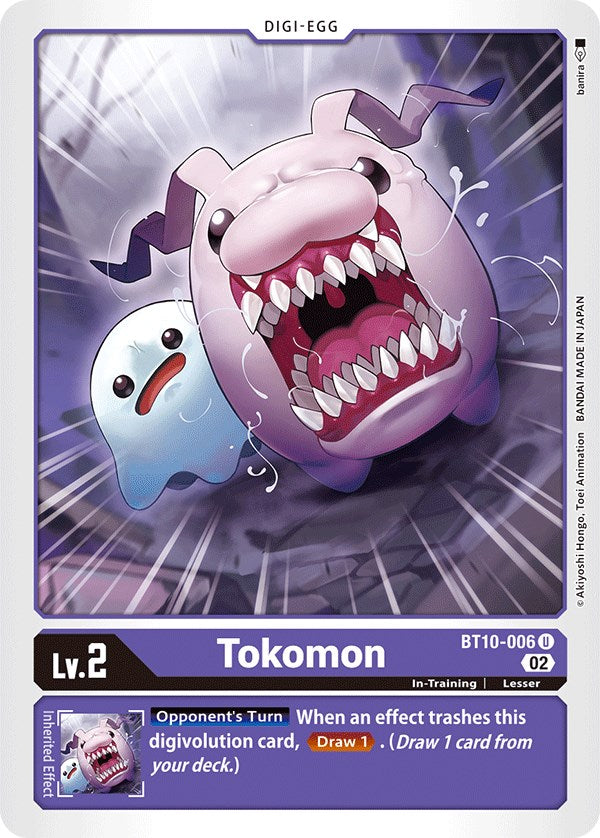 Tokomon [BT10-006] [Xros Encounter] | Tables and Towers