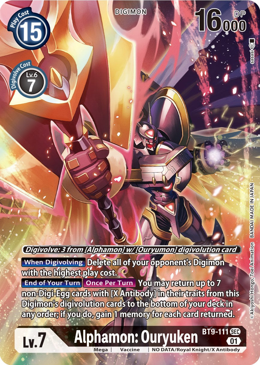 Alphamon: Ouryuken [BT9-111] (Alternate Art) [X Record] | Tables and Towers