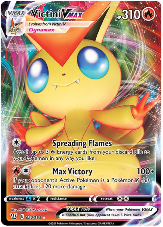 Victini VMAX (022/163) [Sword & Shield: Battle Styles] | Tables and Towers