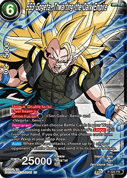 SS3 Gogeta, Thwarting the Dark Empire (Winner Stamp) (P-308_PR) [Tournament Promotion Cards] | Tables and Towers