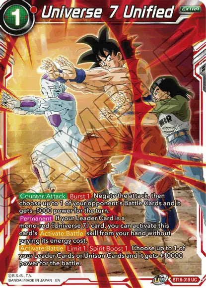 Universe 7 Unified (BT16-019) [Realm of the Gods] | Tables and Towers