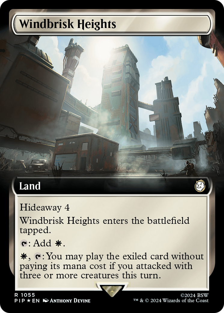 Windbrisk Heights (Extended Art) (Surge Foil) [Fallout] | Tables and Towers