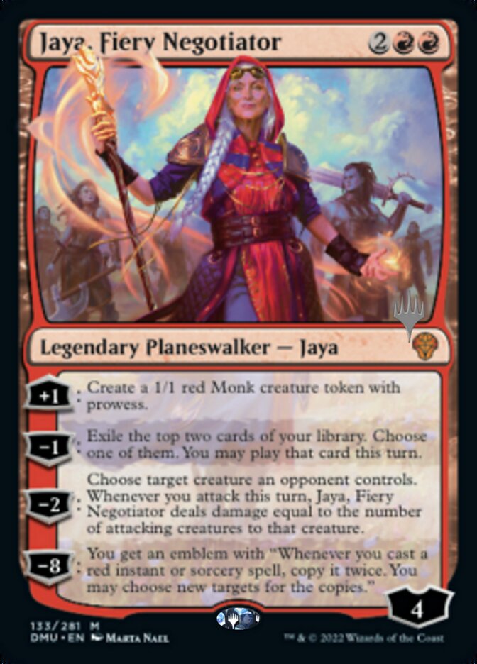 Jaya, Fiery Negotiator (Promo Pack) [Dominaria United Promos] | Tables and Towers