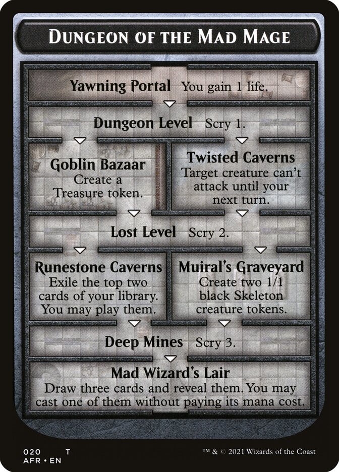 Dungeon of the Mad Mage // Tomb of Annihilation Double-Sided Token [Dungeons & Dragons: Adventures in the Forgotten Realms Tokens] | Tables and Towers