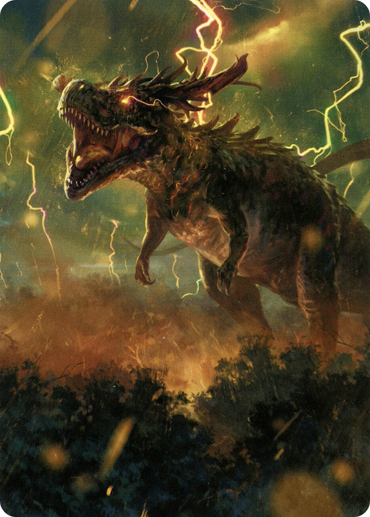 Thrasta, Tempest's Roar Art Card (42) [Modern Horizons 2 Art Series] | Tables and Towers