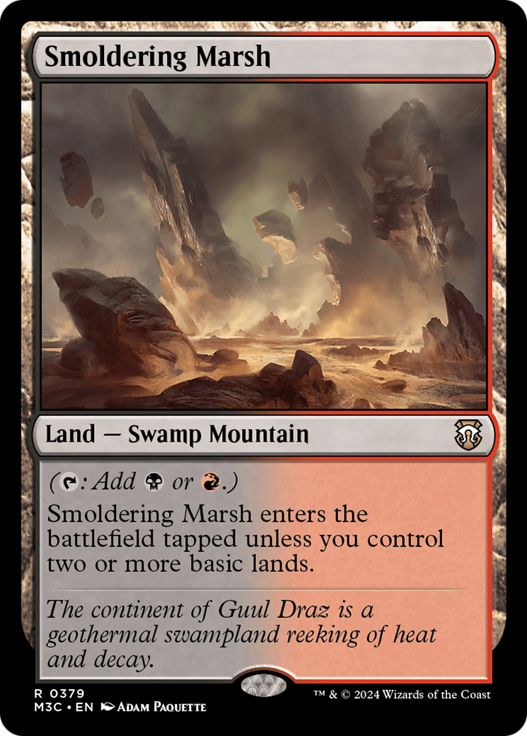 Smoldering Marsh [Modern Horizons 3 Commander] | Tables and Towers