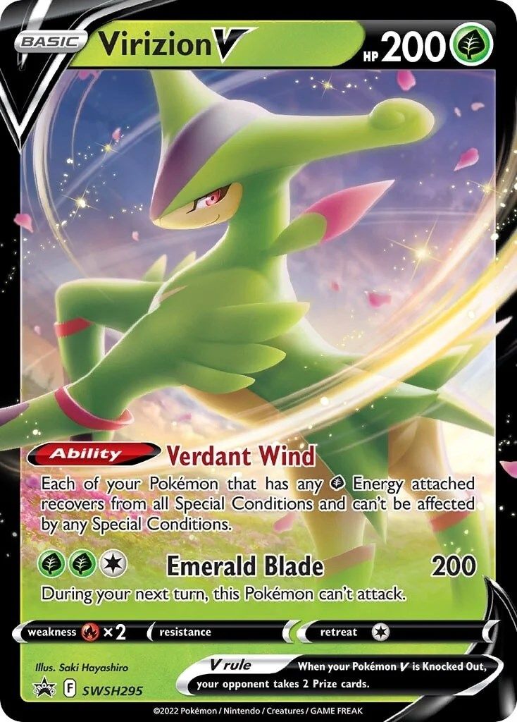 Virizion V (SWSH295) [Sword & Shield: Black Star Promos] | Tables and Towers