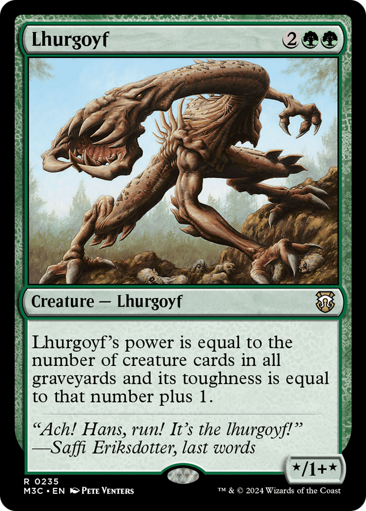 Lhurgoyf (Ripple Foil) [Modern Horizons 3 Commander] | Tables and Towers