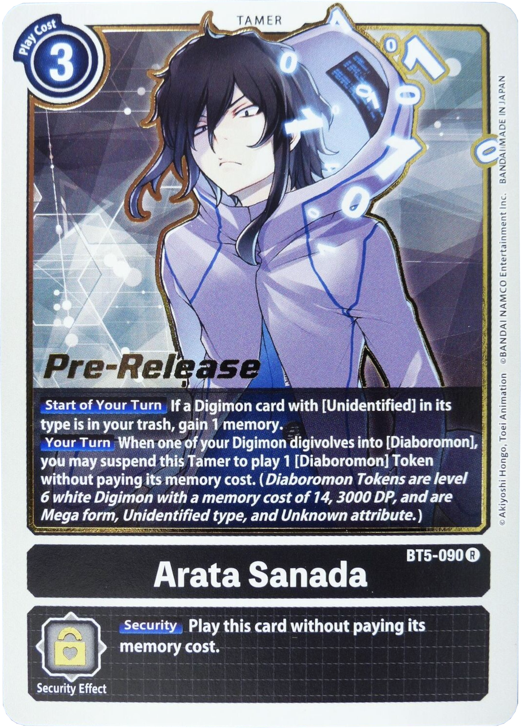 Arata Sanada [BT5-090] [Battle of Omni Pre-Release Promos] | Tables and Towers