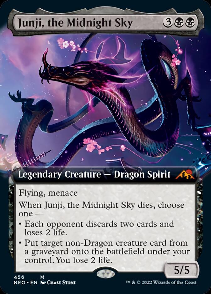 Junji, the Midnight Sky (Extended Art) [Kamigawa: Neon Dynasty] | Tables and Towers