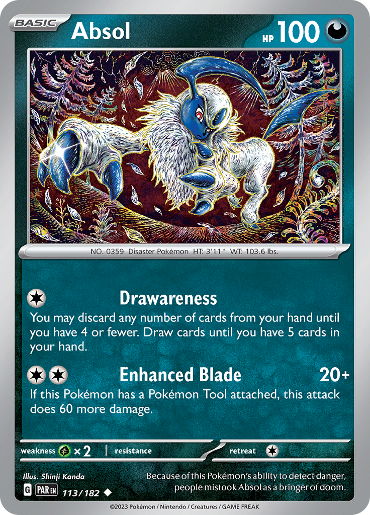 Absol (113/182) [Scarlet & Violet: Paradox Rift] | Tables and Towers