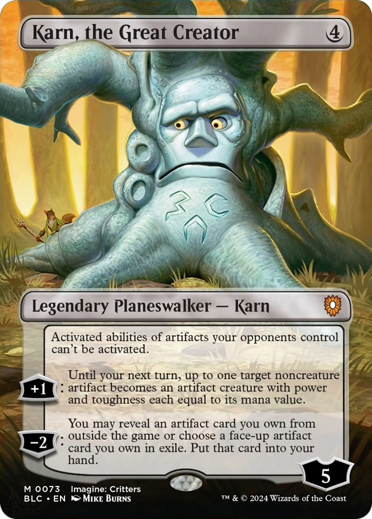 Karn, the Great Creator (Borderless) [Bloomburrow Commander] | Tables and Towers