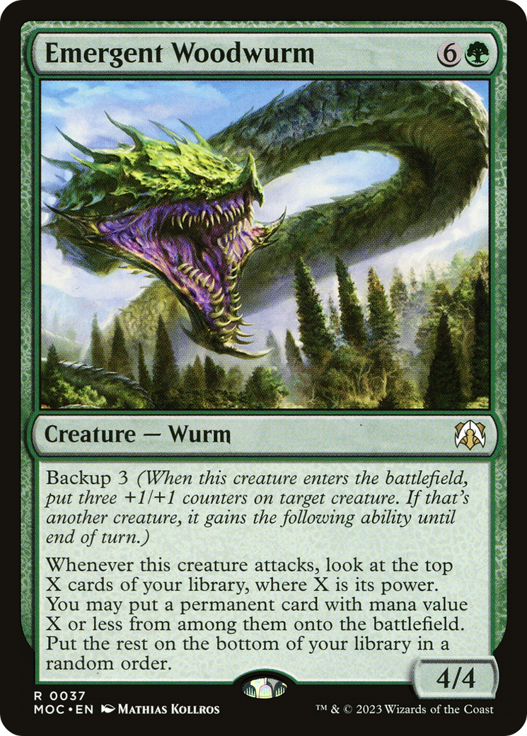 Emergent Woodwurm [March of the Machine Commander] | Tables and Towers