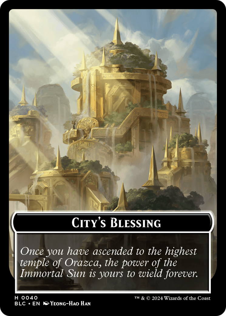 Hamster // City's Blessing Double-Sided Token [Bloomburrow Commander Tokens] | Tables and Towers