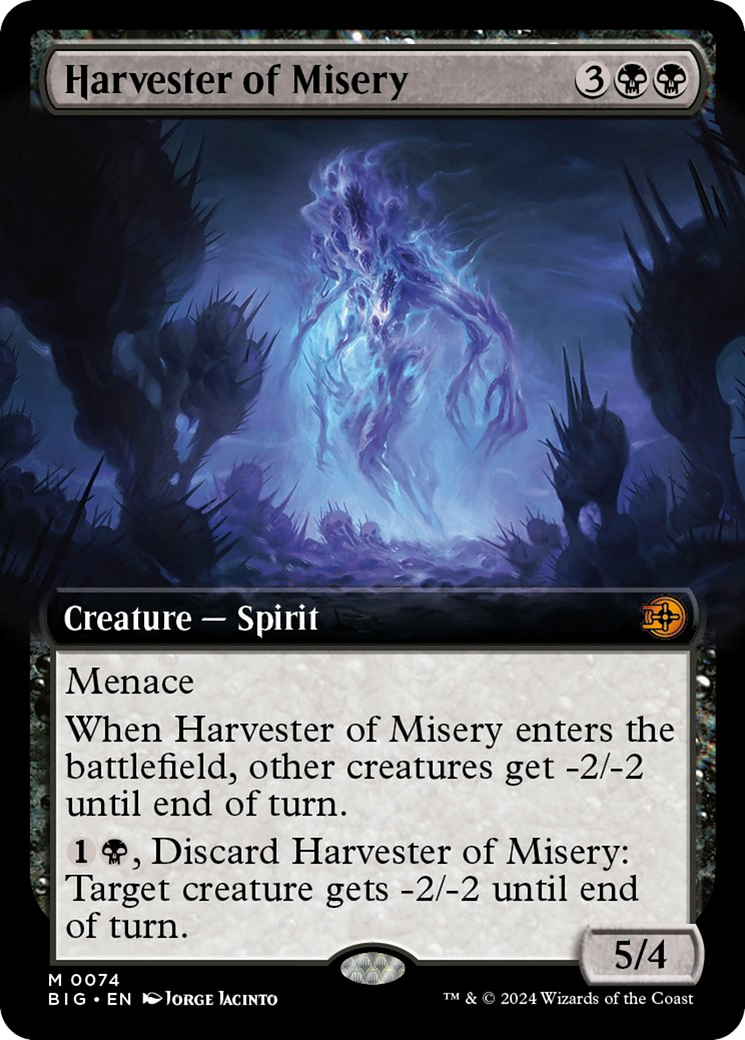 Harvester of Misery (Extended Art) [Outlaws of Thunder Junction: The Big Score] | Tables and Towers