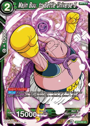 Majin Buu, to Battle Universe 6 (BT16-055) [Realm of the Gods] | Tables and Towers