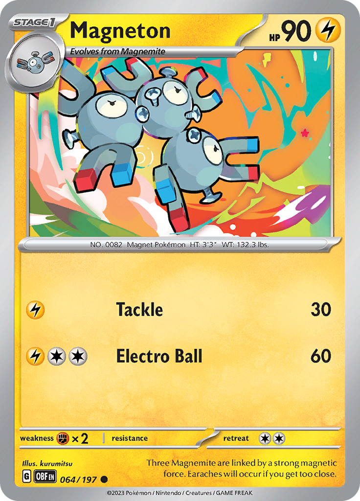 Magneton (064/197) [Scarlet & Violet: Obsidian Flames] | Tables and Towers